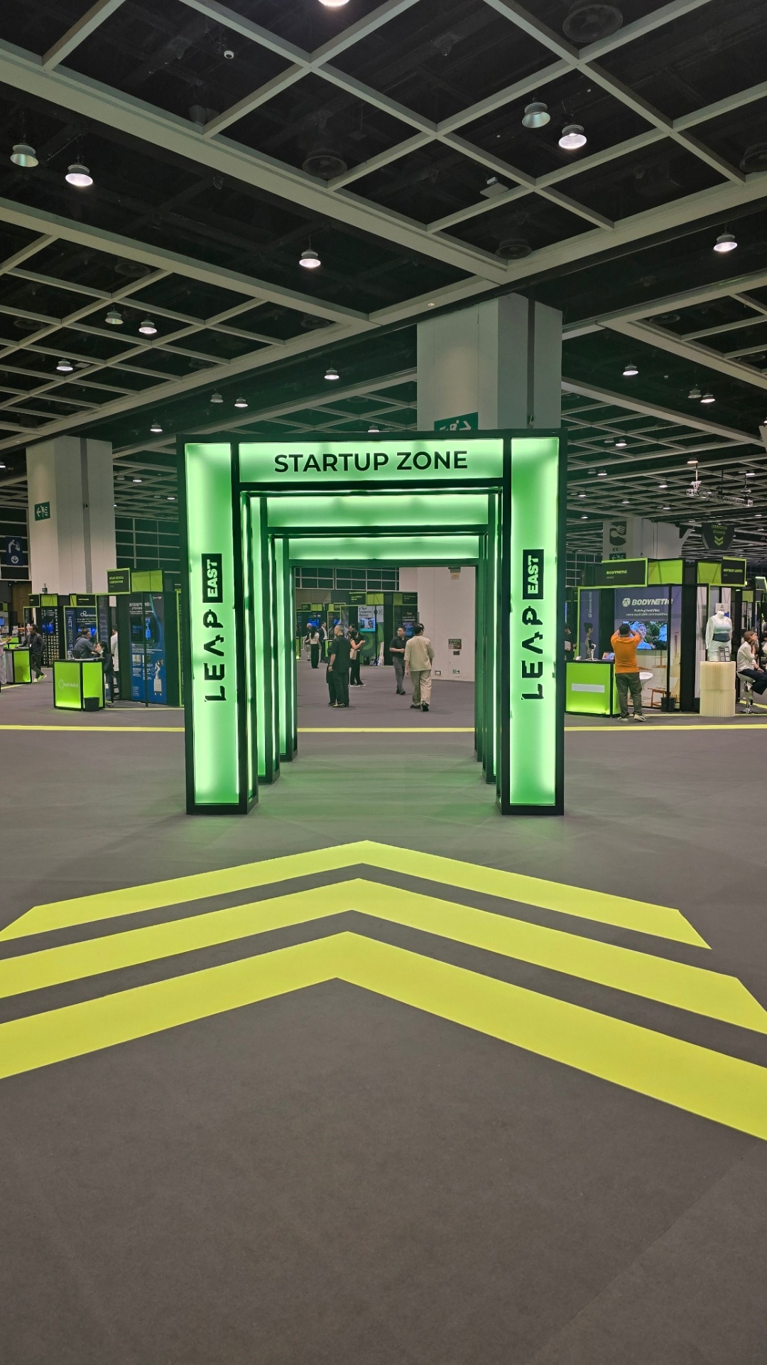 ITG International branded booth display at Leap East 2026 featuring the AI-powered factoring platform.